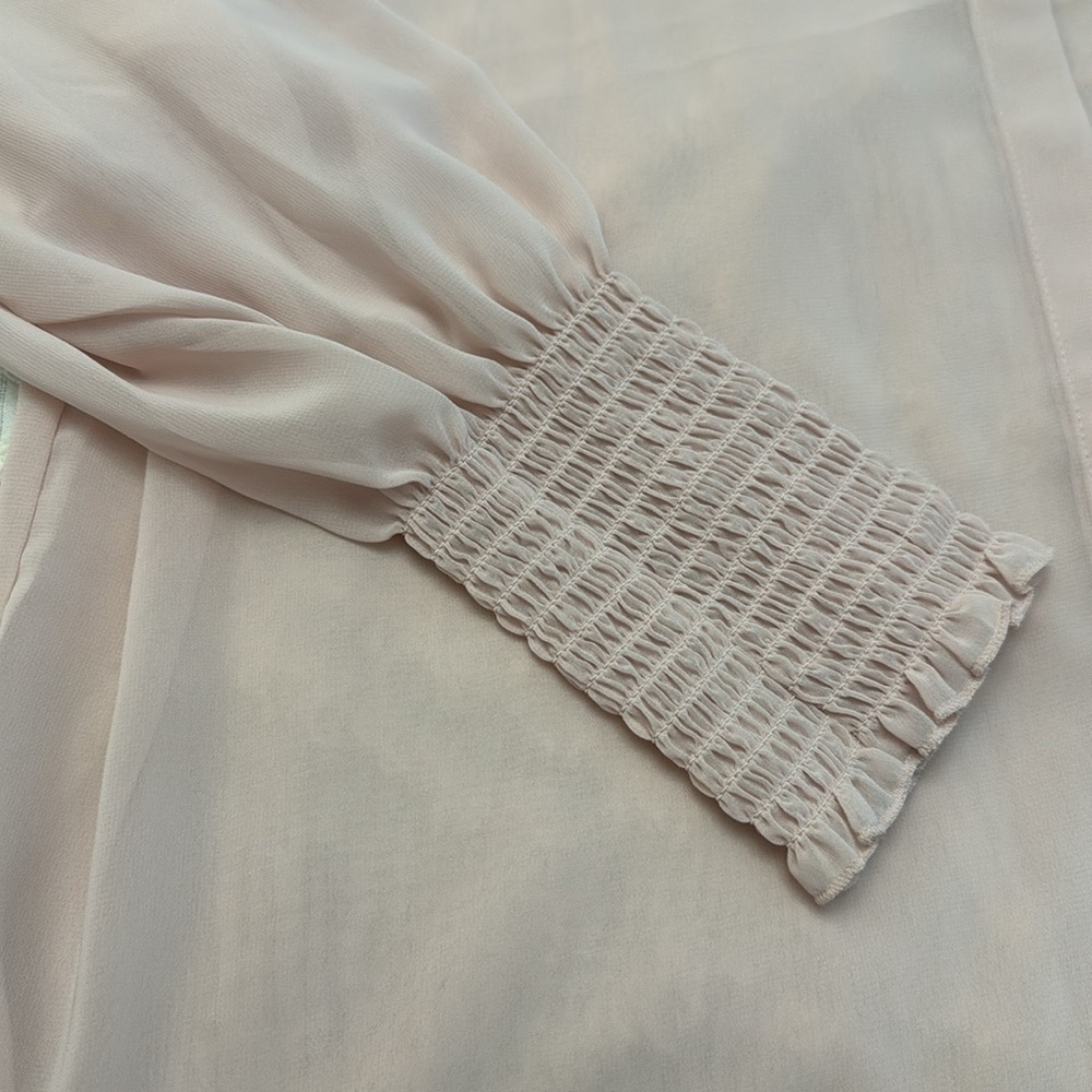NWT Express Blush Pink Blouse - Size L - Picture 5 of 11